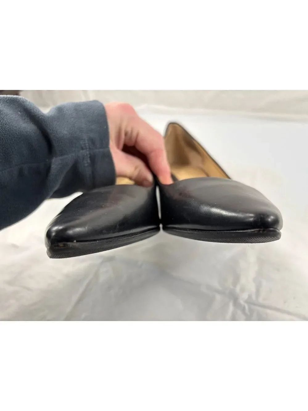VIA SPIGA ITALY Size 11 N Classic Black ALL Leather Heels Pumps Shoes